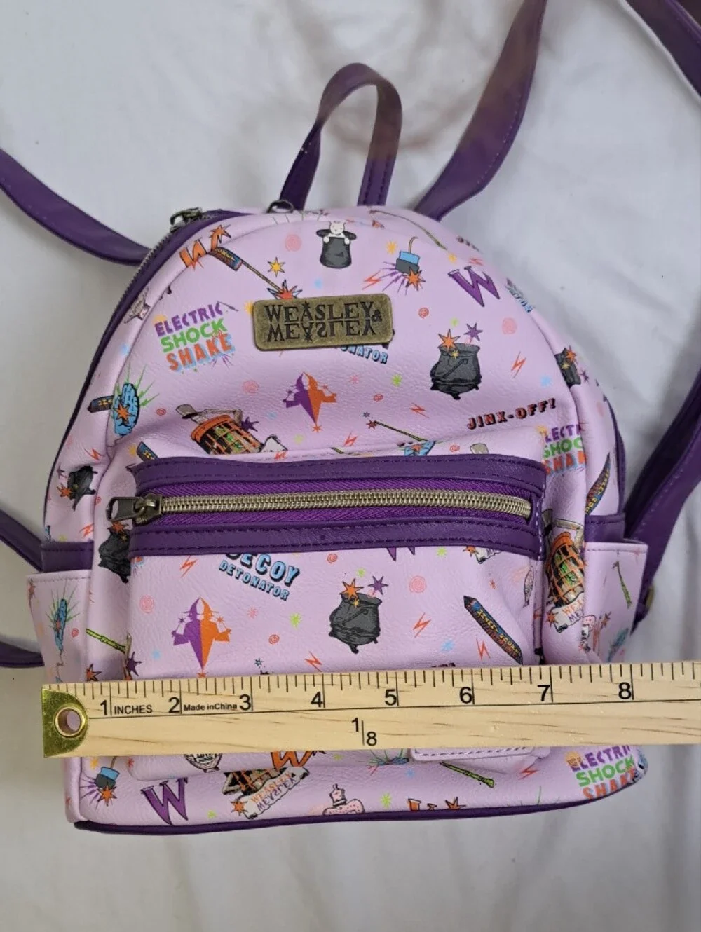 Loungefly x Harry Potter Weasley Wizard Wheezes Mini Backpack Pink Lilac Kidcore